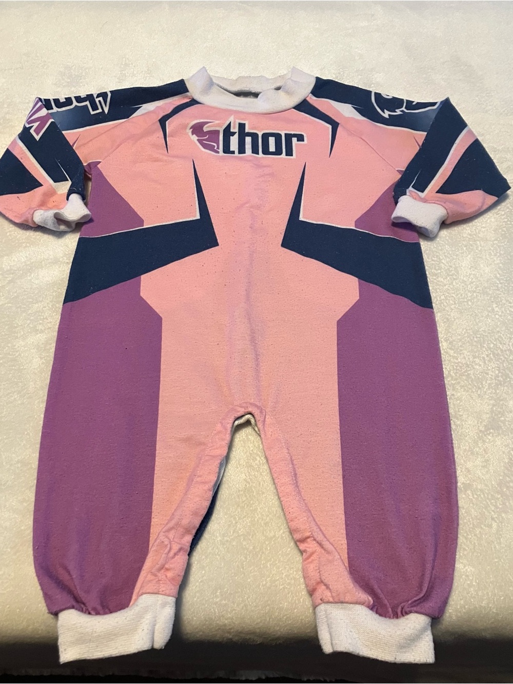 Thor Pink & Purple Kids One-Piece Romper